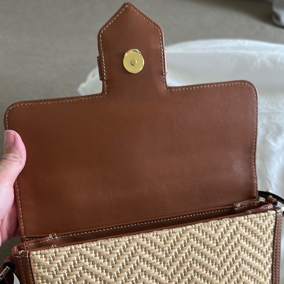 Aspinal of London Crossbody Raffia Bag - Picture 6 of 16